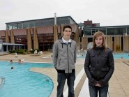Loïc Gasch et Elodie Jakob réunis au Centre thermal. L’avenir de l’USY. © Muriel Antille