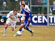 Martin Douillard et Yverdon Sport n’ont pas brillé à Bienne. © Champi