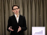 Sandra Carnazzi Weber a présenté les résultats de l’étude «Retail Outlook» réalisée en collaboration avec la société de conseil Fuhrer et Hotz. © Muriel Antille