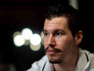 Oliver Setzinger arbore son look playoffs. Atout offensif numéro un du LHC cette saison, l’Autrichien ne fuit pas les responsabilités. © Muriel Antille