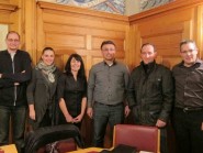 Alain Kaehr, Jocelyne Cuérel, Claire-Lise von Ow, Armando Giannini et Julien Cuérel entourent le président Metin Karagülle lors de l’assemblée générale du 16 janvier dernier. L’entente parfaite pour un nouveau départ après l’ère Fabian Salvi, croyait-on... DR