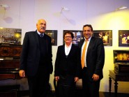 Le syndic Franklin Thévenaz et le conseiller d’Etat Pascal Broulis ont accueilli la «huitième conseillère fédérale», Corina Casanova. © Nadine Jacquet Le syndic Franklin Thévenaz et le conseiller d’Etat Pascal Broulis ont accueilli la «huitième conseillère fédérale», Corina Casanova. © Nadine Jacquet