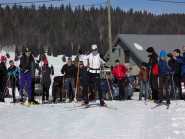 Laurence Rochat au départ de «sa» piste, celle qu’elle a tracé sur le site de la Thomassette. © Cala Laurence Rochat au départ de «sa» piste, celle qu’elle a tracé sur le site de la Thomassette. © Cala
