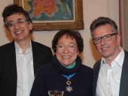 Anne Cuneo et ses deux éditeurs, Bernard Campiche (à g) et Ricco Bilger. © Michel Duperrex Anne Cuneo et ses deux éditeurs, Bernard Campiche (à g) et Ricco Bilger. © Michel Duperrex