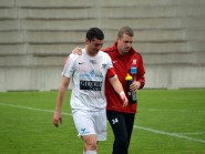 L’émotion était forte pour le capitaine Esteban Rossé, samedi dernier. © Bloesch
