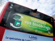 Le slogan de la campagne est visible, notamment, sur les bus de la compagnie Travys. © Nadine Jacquet Le slogan de la campagne est visible, notamment, sur les bus de la compagnie Travys. © Nadine Jacquet