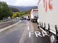 La douane de Vallorbe-Jougne sera bloquée aux transporteurs par des manifestants. © Jacquet-a La douane de Vallorbe-Jougne sera bloquée aux transporteurs par des manifestants. © Jacquet-a
