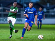 Daniel Nida Nida s’est fait surprendre par Hakim Khadrouche sur le 0-2. © Champi Daniel Nida Nida s’est fait surprendre par Hakim Khadrouche sur le 0-2. © Champi