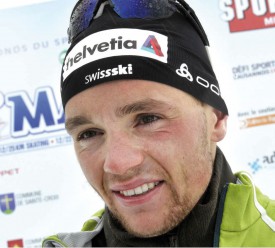 Erwan Käser a préparé le prochain sprint de Coupe du monde avec une victoire aux Rasses. © Michel Duperrex