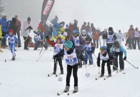 Départ des garçons M8, la relève du ski de fond. © Michel Duperrex