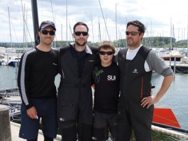 Les quatre membres de l’équipage victorieux. © Christiane Baudraz