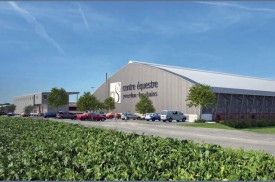 Illustration de la future halle du centre équestre d’Yverdon-les-Bains. DR