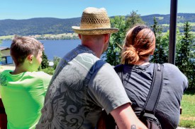 Le trajet proposait une vue imprenable sur le lac de Joux. @Pierre Blanchard