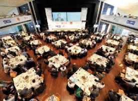 Depuis 2011, le Forum économique affiche chaque année complet (ici l’édition 2013), avec 550 inscrits. © Duperrex -a