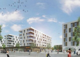 Le projet de quartier Gruvatiez-Est est né du désir de la Migros de s’installer au sud d’Orbe. © Fehlmann Architectes