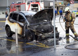 Le sinistre a rapidement pu être maîtrisé par les représentants du service du feu. © Muriset