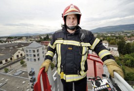 Eric Stauffer a récemment pris de la hauteur au sein du SDIS Nord vaudois. © Michel Duperrex