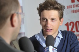 Théry Schir au micro de La Région TV. Un entretien à voir sur la chaîne MaxTV ou sur le site www.laregion.ch. © Michel Duperrex