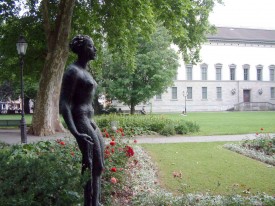 Dans le parc du Musée abritant la collection Oskar Reinhart et ses tableaux de grands maîtres.