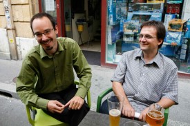 Cédric Pillonel, municipal, et Stéphane Balet, président du Parti socialiste yverdonnois.