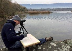 Laurent Willenegger en plein travail. ©DR-Laurent Willenegger