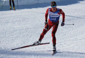 Evgeny Bogdanov a fait l’effort dans la montée et n’a plus eu qu’à gérer son avance pour s’imposer. © Sébastien Cala