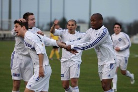 Ignazio Cocchiere, Anthony Ciavardini, Jean-Michel Rodriguez, Nouhoun Diallo et Mikael Cardoso (ici face à Malley) avaient le sourire samedi!