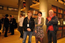 Scilla Valsangiacomo, présidente du festival, Nathalie Saugy, municipale et Jean-Philippe Epitaux, durant la cérémonie d’ouverture.