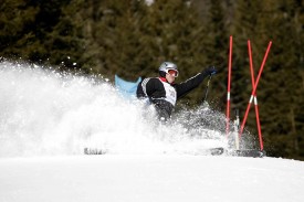 Il a parfois fallu mettre de gros coups de carres pour maîtriser la piste des Rasses.