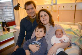 Alain et Laure Sewer, avec leurs enfants : Jonas et Iris.