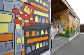 L’oeuvre de Krystel Suire est à découvrir au collège de la rue de Montagny à Yverdon-les-Bains.