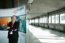 Sean Neylon et Colibrys ont fait le choix d’Y-Parc pour assurer leur développement. Parmi les raisons principales, une baisse substantielle du loyer. © Muriel Antille