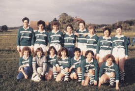 Une des premières photos de l’équipe féminine d’Yverdon. DR