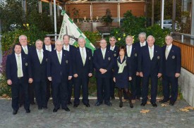 Jean-Luc Cloux, Werner Haenni, Jean-Daniel Magnin, Jacques Chevalley, Roger Jordan, Jean Baechler, Alfred Tissot, le président Pierre-André Haas, le banneret Georges Bulloz, Nicole Petermann, Maurice Jossevel, Pierre Pittet, Michel Allenbach et Max Gamper: le comité des carabiniers vaudois était à Chavornay dimanche! DR