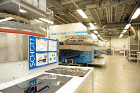 L’entreprise Schott S.A.,s qui avait racheté la société yverdonnoise Guinchard Verre Optique, profite désormais de 1000 m2 supplémentaires de locaux. Un espace dédié à la fois à l’administration et à la production. © Nadine Jacquet