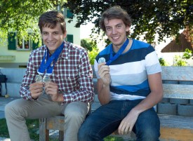 Le Prilléran Théry Schir, deux médailles d’argent, et le Chavornaysan Cyrille Thièry, une breloque cette année: un sacré duo!