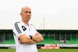 Benoît Pythoud connaît bien le Stade Municipal, puisqu’il y entraînait l’équipe M16 Team Nord vaudois et Broye depuis deux saisons et demi. Il officiera désormais en 1re ligue promotion. © Nadine Jacquet