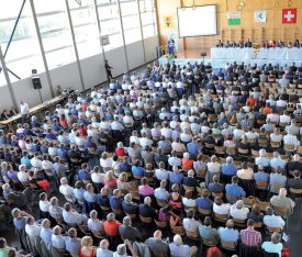 L’assemblée générale s’est tenue en matinée dans la salle de gymnastique. ©Carole Alkabes