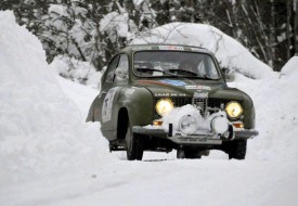 C’est le Sainte-Crix Michel Ferrandi qui a prêté la Saab à Nathalie Golaz pour le Neige et Glace. DR