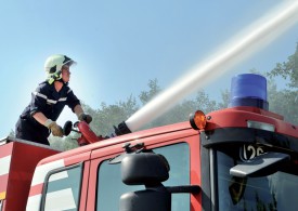 Le tonne-pompe 6000, le plus gros véhicule du genre à disposition des pompiers. ©Michel Duperrex