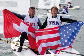 Le local Patrick Ducommun et l’Américain George Szabo ont fêté le titre avec enthousiasme! DR