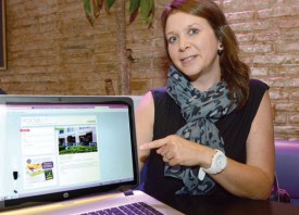 La plateforme trOOdi.ch présentée par Corine Burdet. © Michel Duvoisin