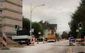 Le chantier de la rue de Chamblon a suscité de vives réactions sur les réseaux sociaux. © Camille Bardet