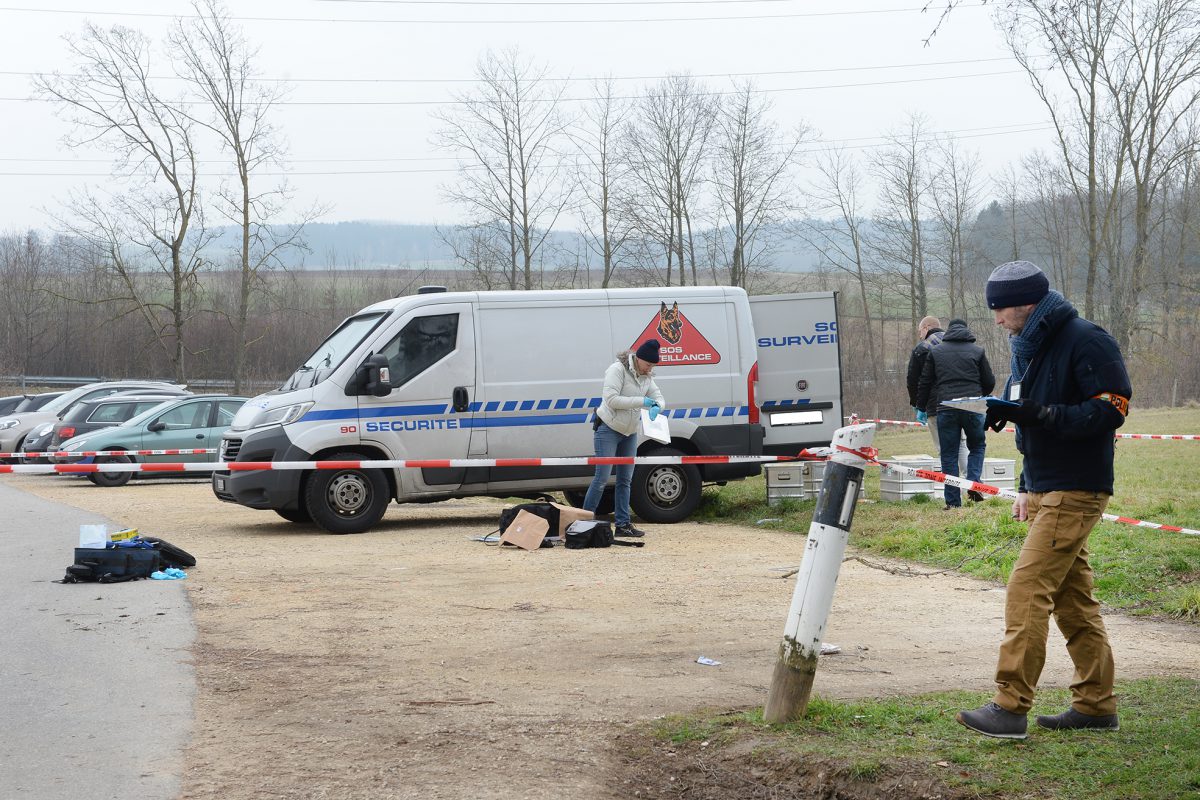 Y avait-il des braqueurs sur les lieux?