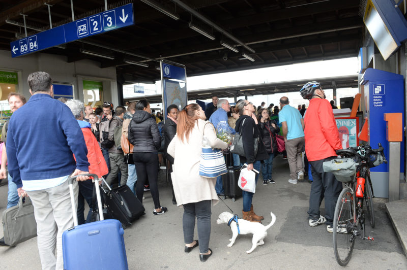 Tous les trains ont été impactés par cet accident de personne. © Michel Duperrex