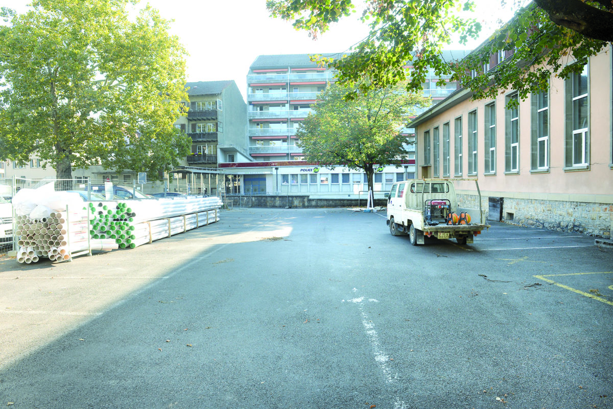 Un parking sucré pour un chantier