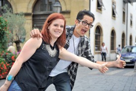 Michaël Schnegg et Magali Wegmüller. ©Carole Alkabes