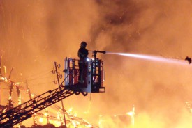 Une cinquantaine de sapeurs-pompiers ont été mobilisés.