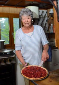 Maguy fait de délicieuses tartes.