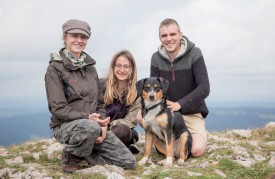 Marguerite, Laetitia et Edouard. ©Simon Gabioud